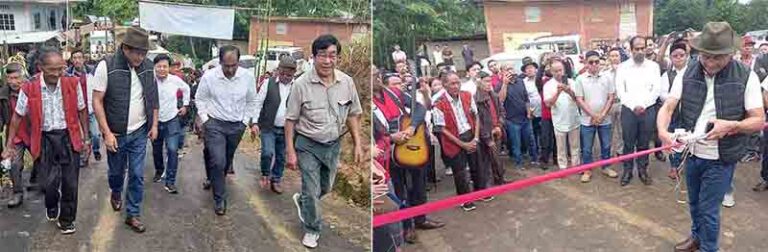Longtsung village approach road inaugurated