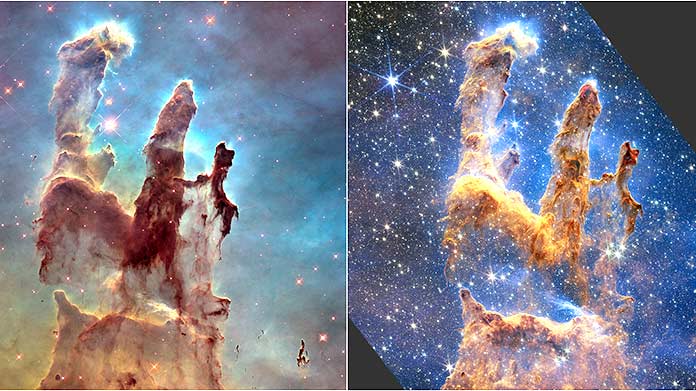 NASA's Webb Takes Star-Filled Portrait of Pillars of Creation - NASA