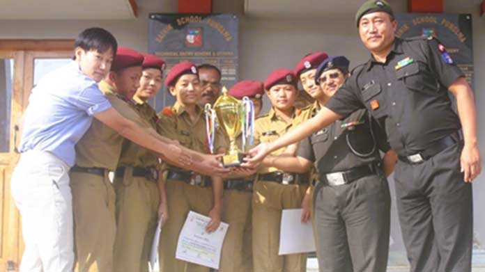 Sainik School Punglwa Cadets Felicitated | Nagaland Post