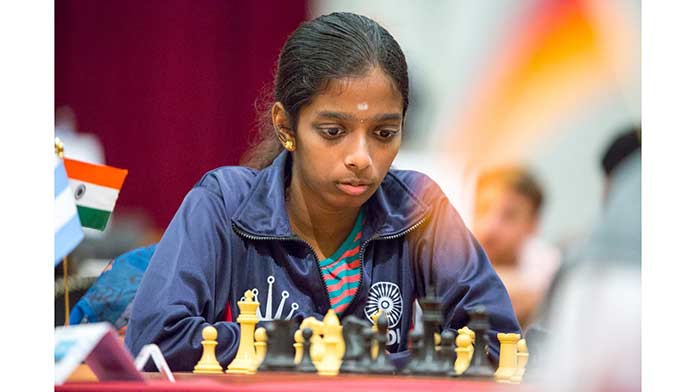 Grand Master Praggnanandhaa Sister Vaishali Downs Former World Champion  Mariya Muzychuk Chess News Chess World Cup