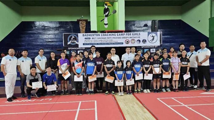 Badminton coaching camp for girls under BBBP Kma concludes