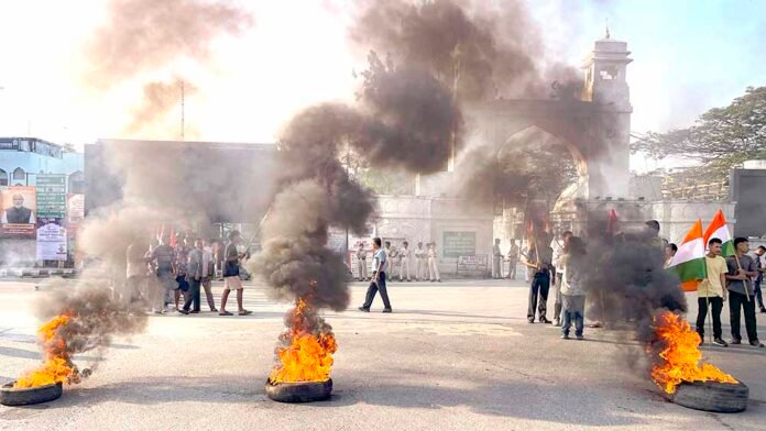 Protest in Agartala