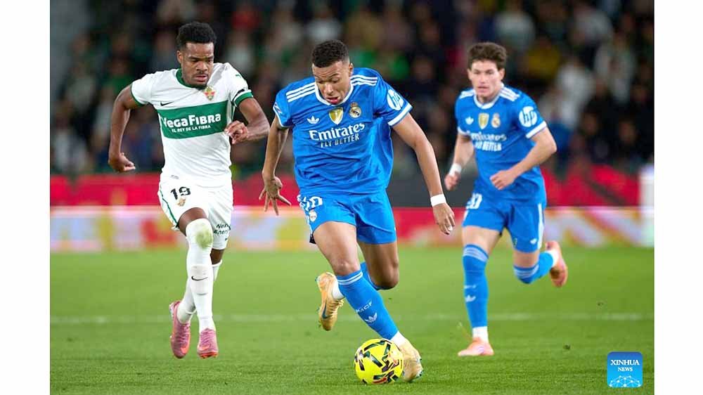 Real Madrid’s lead cut to one point with Elche draw in La Liga