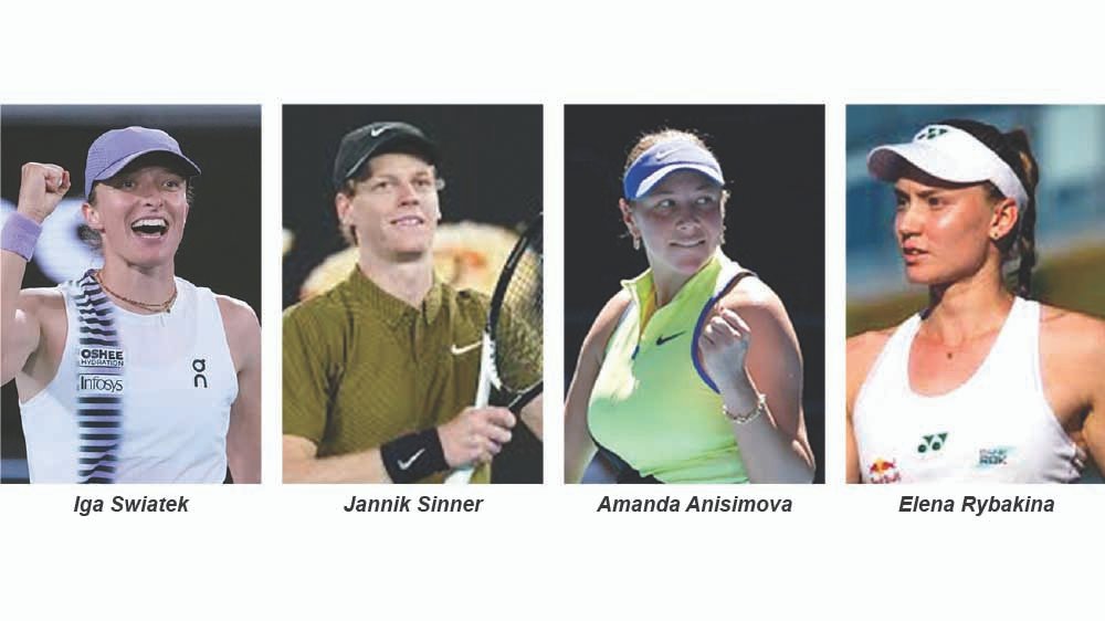 Aus Open: Swiatek, Sinner, Anisimova, Rybakina, Musetti, Pegula into QFs