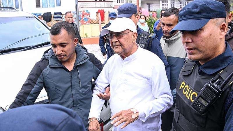 Nepal’s former PM Oli arrested