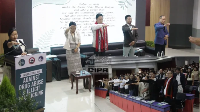 Advisor Wanpang Konyak and others during ID against drug held at kohima_result