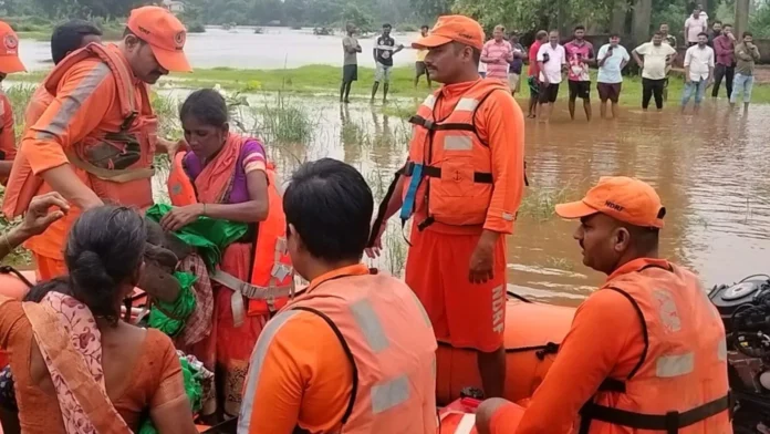 NDRF personnel during a rescue and relief operation_result