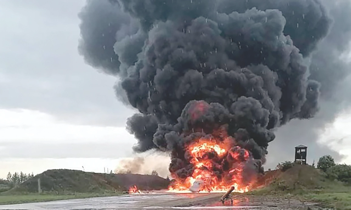 Ukraine launches one of its largest aerial attacks on Russia