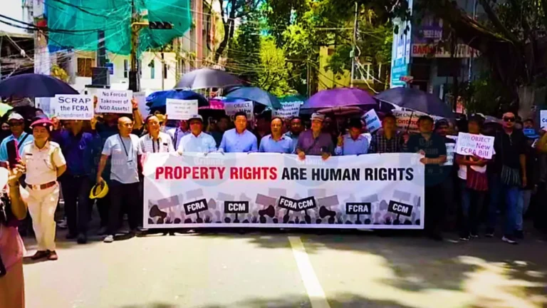 Thousands participate in Aizawl rally to protest FCRA bill