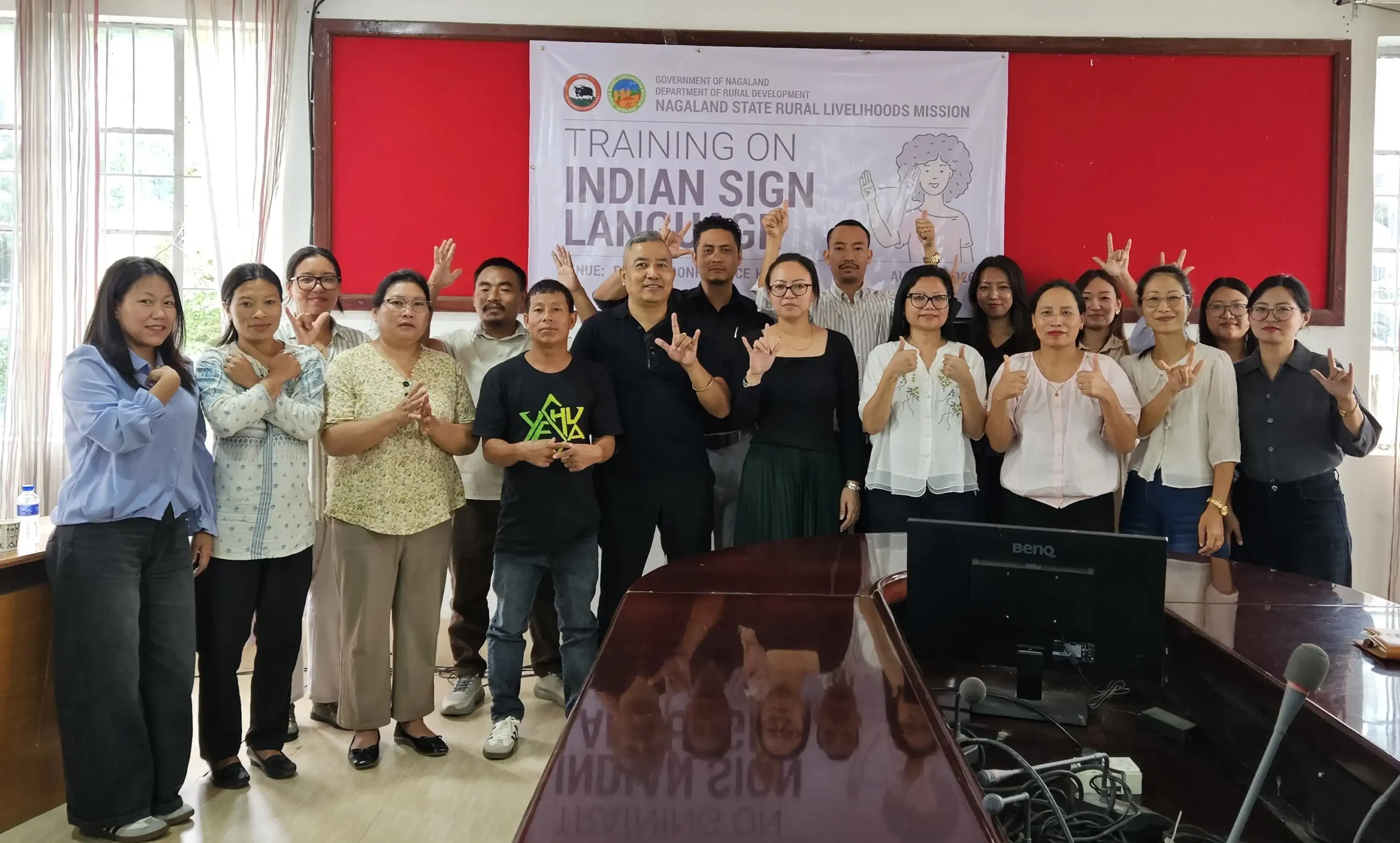 NSRLM staff of immersion sites trained on Indian sign language
