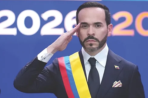 Abelardo sworn in as Colombia’snew president