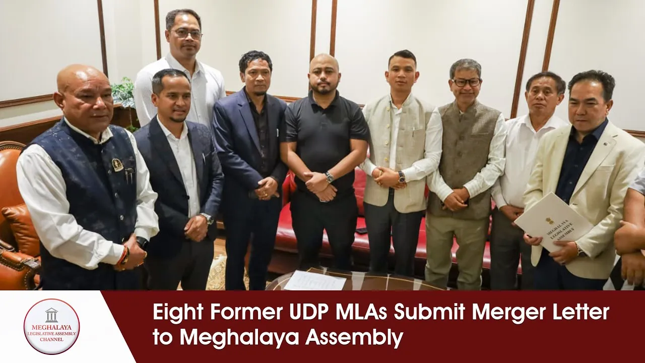 Eight former UDP legislators merge with BJP in Meghalaya